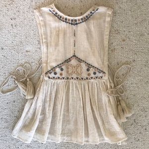 Boho gauze tank